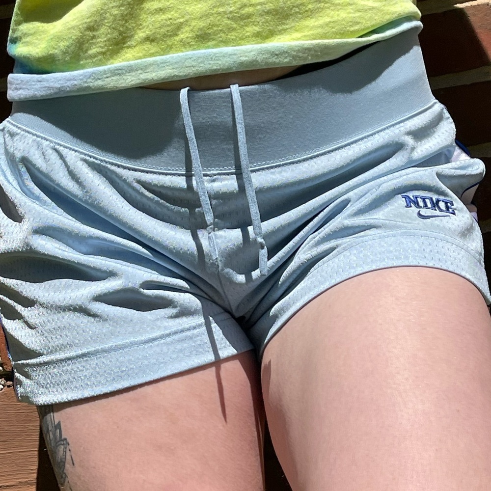 Vintage Pastel Blue Nike shorts